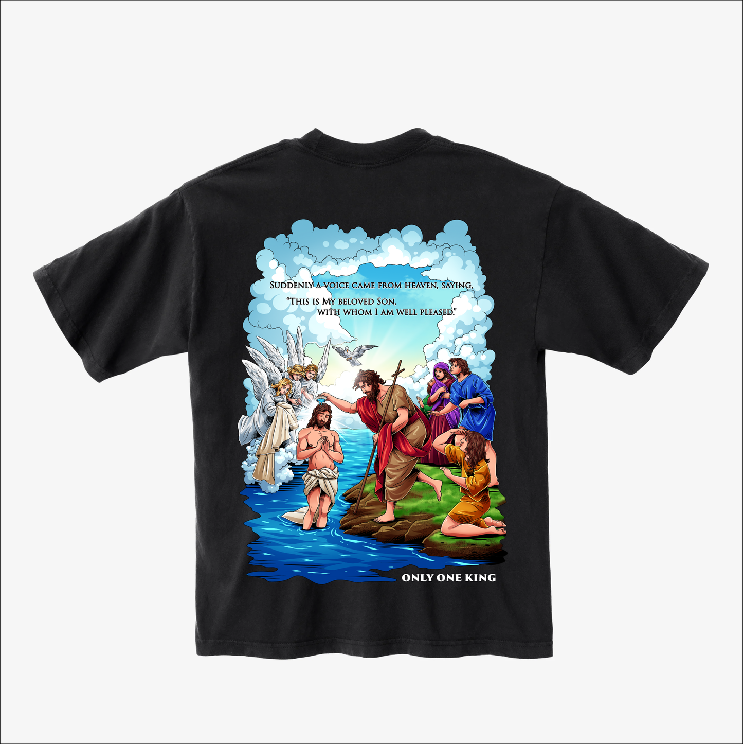 ARAMAIC THEOPHANY – THE BAPTISM OF JESUS - OVERSIZED SHIRT