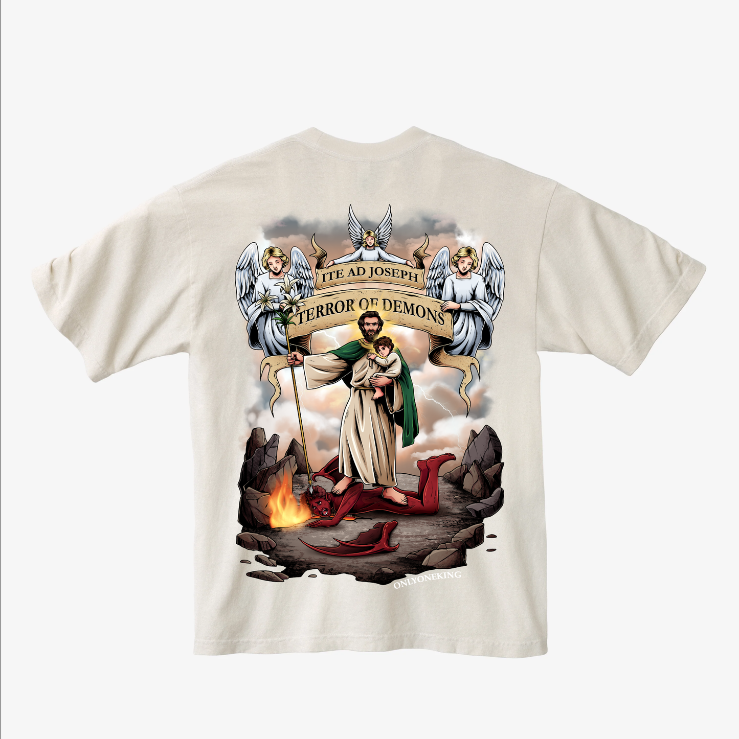 SAINT JOSEPH TERROR OF DEMONS OVERSIZED SHIRT