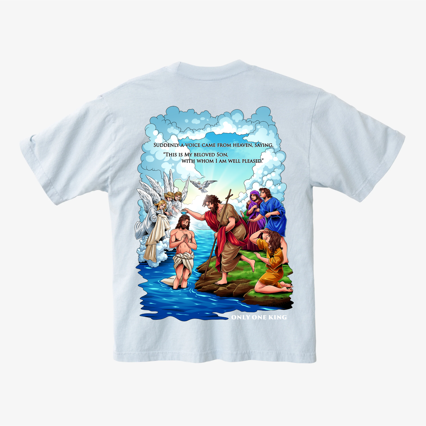 ARAMAIC THEOPHANY – THE BAPTISM OF JESUS - OVERSIZED SHIRT