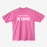JESUS CHRIST REVELATION 17:14 OVERSIZED TEE - PINK CARNATION
