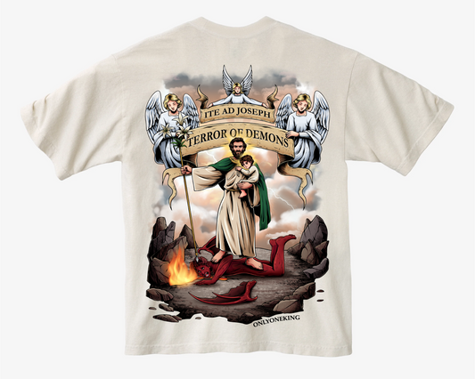 SAINT JOSEPH TERROR OF DEMONS OVERSIZED SHIRT