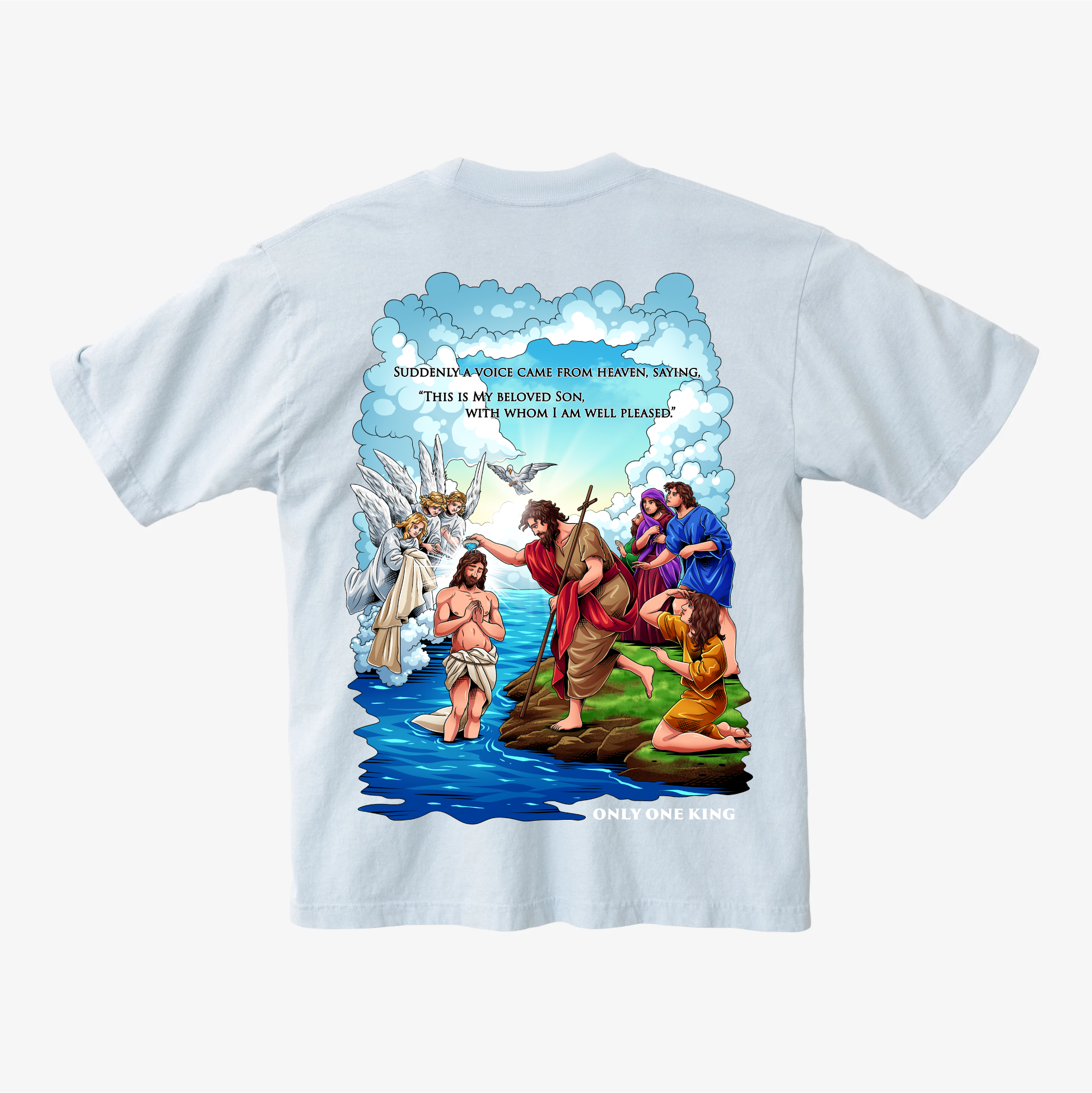 ARAMAIC THEOPHANY – THE BAPTISM OF JESUS - OVERSIZED SHIRT