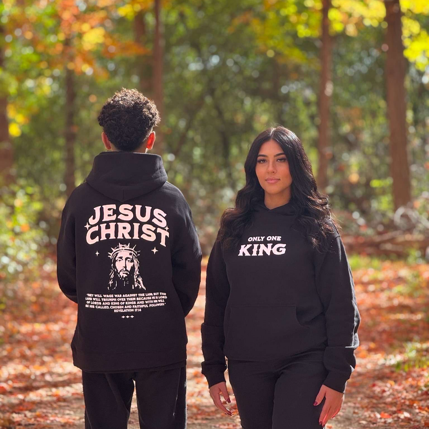 JESUS CHRIST REVELATION 17:14 HOODIE - BLACK