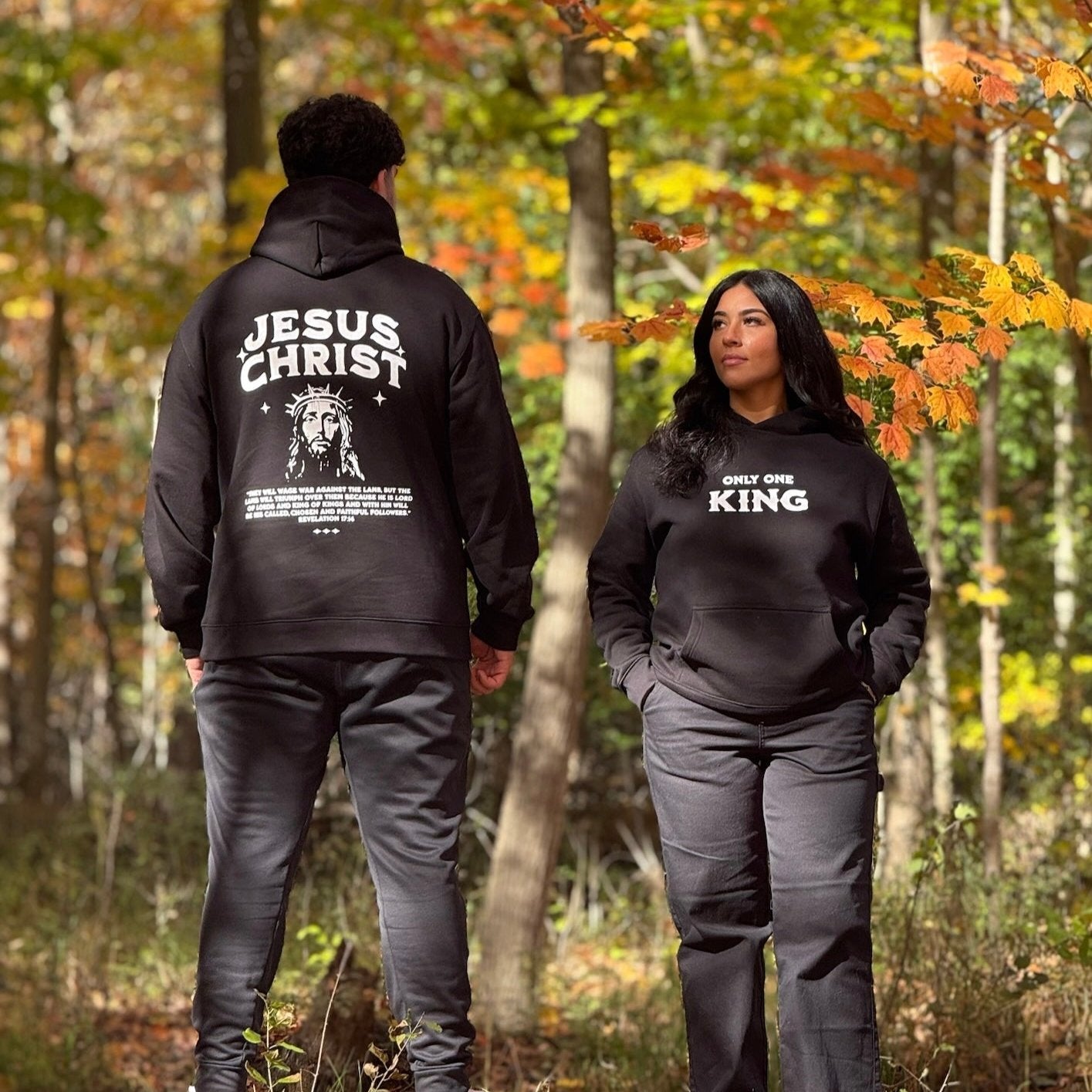 JESUS CHRIST REVELATION 17:14 HOODIE - BLACK