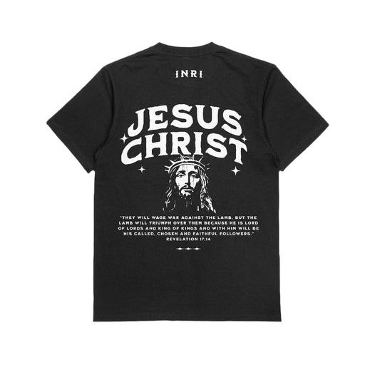 JESUS CHRIST REVELATION 17:14 TEE - BLACK
