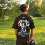 JESUS CHRIST REVELATION 17:14 OVERSIZED TEE - BLACK