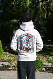 Saint George hoodie in stone, back view