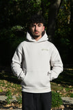 Saint George hoodie in stone, front view